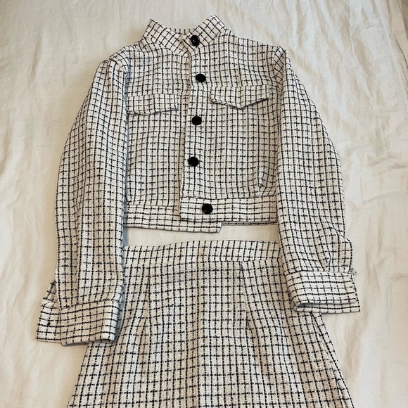 Plaid Tweed Jacket and Shirt - Picture 4 of 4